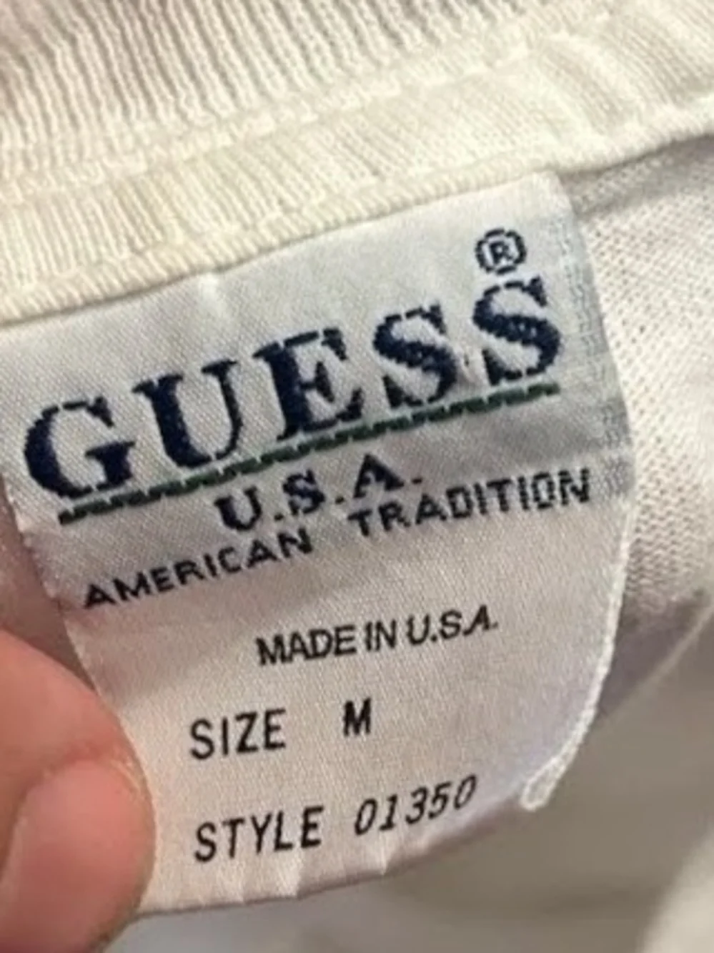 Vintage 1996 Guess ? Jeans USA T‑Shirt – Rare Original - Picture 3 of 4